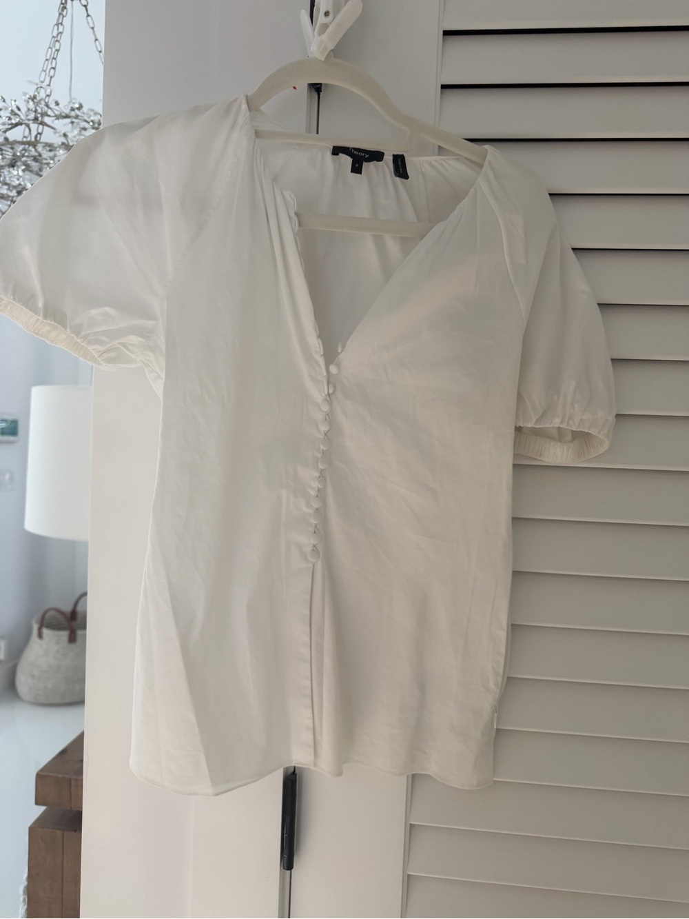Theory White Blouse, size P